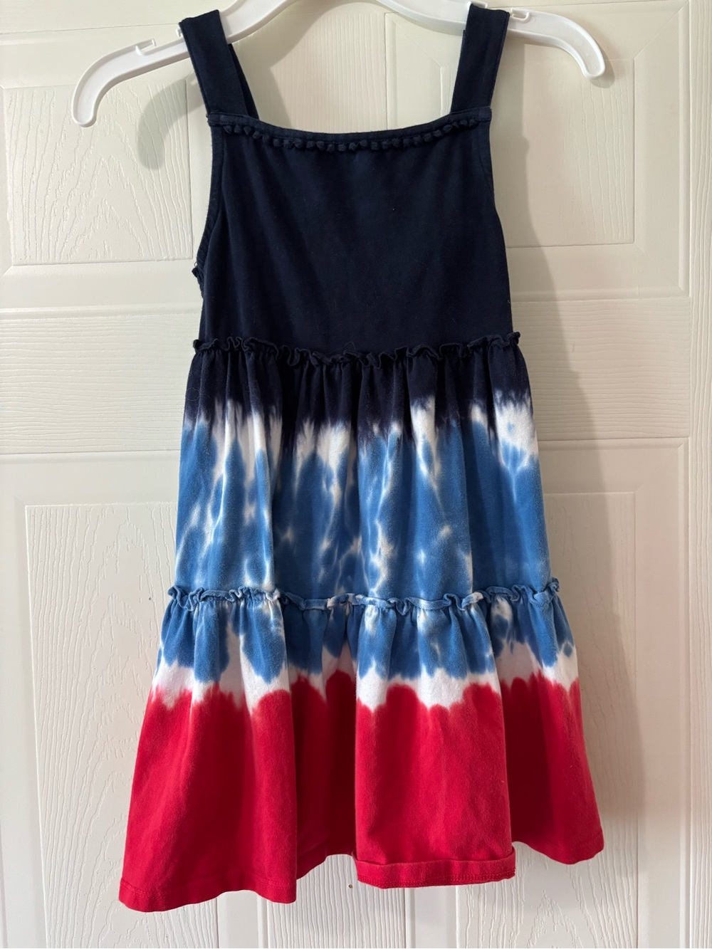 Girls 6x Tommy Bahaha Red white blue 4th of July dress tie dye